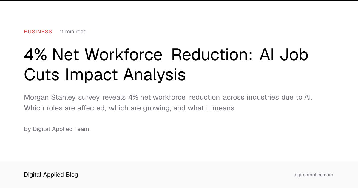 4% Net Workforce Reduction: AI Job Cuts Impact Analysis