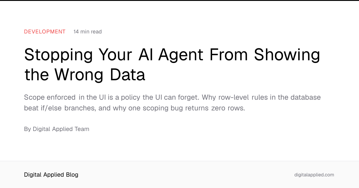 Stopping Your AI Agent From Showing the Wrong Data