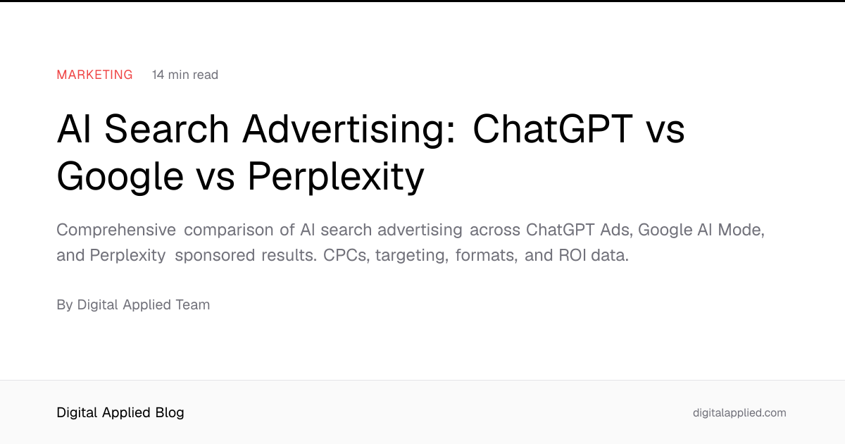 AI Search Advertising: ChatGPT vs Google vs Perplexity