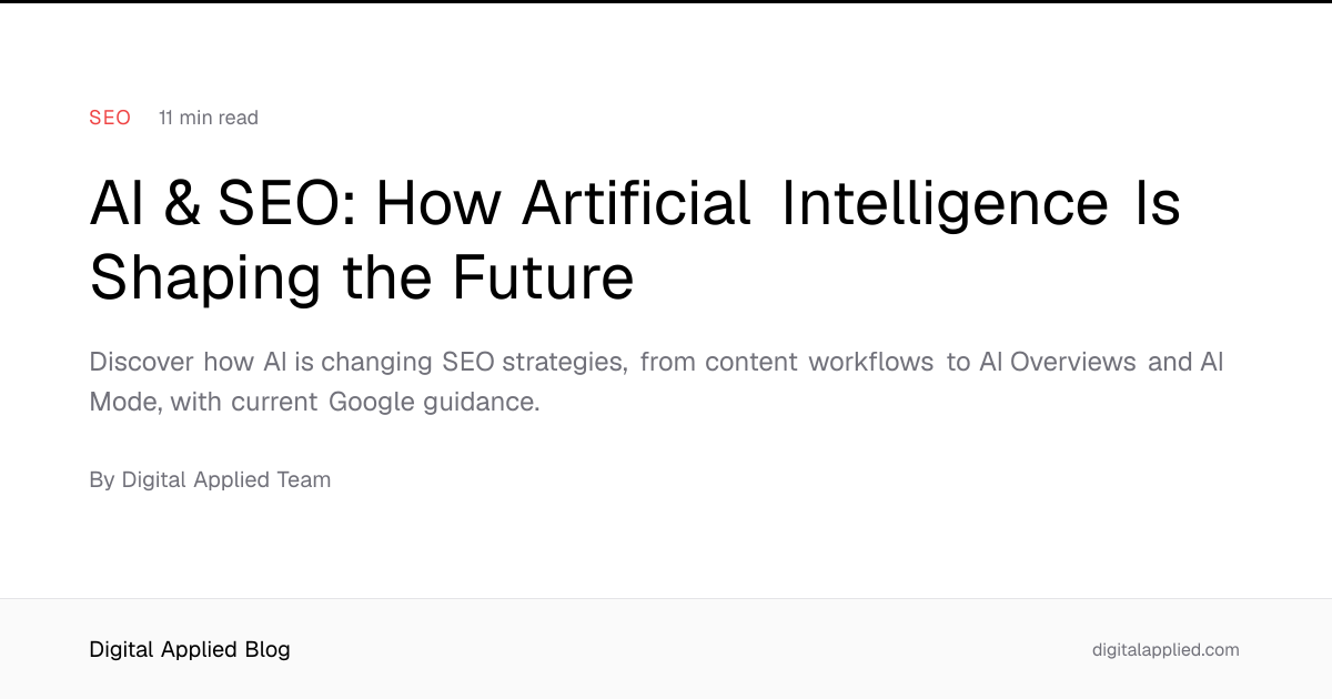 AI & SEO: How Artificial Intelligence Is Shaping the Future
