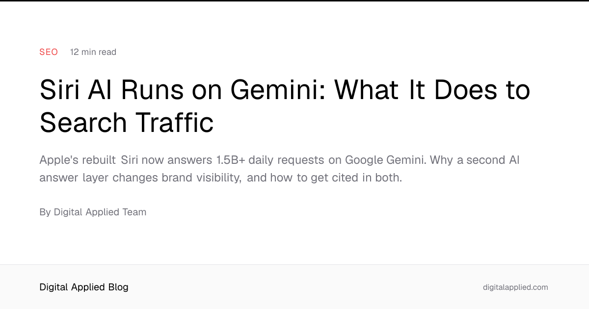 Siri AI Runs on Gemini: What It Does to Search Traffic related to Navigating Search Visibility in the Age of Apple Gemini-Powered Siri