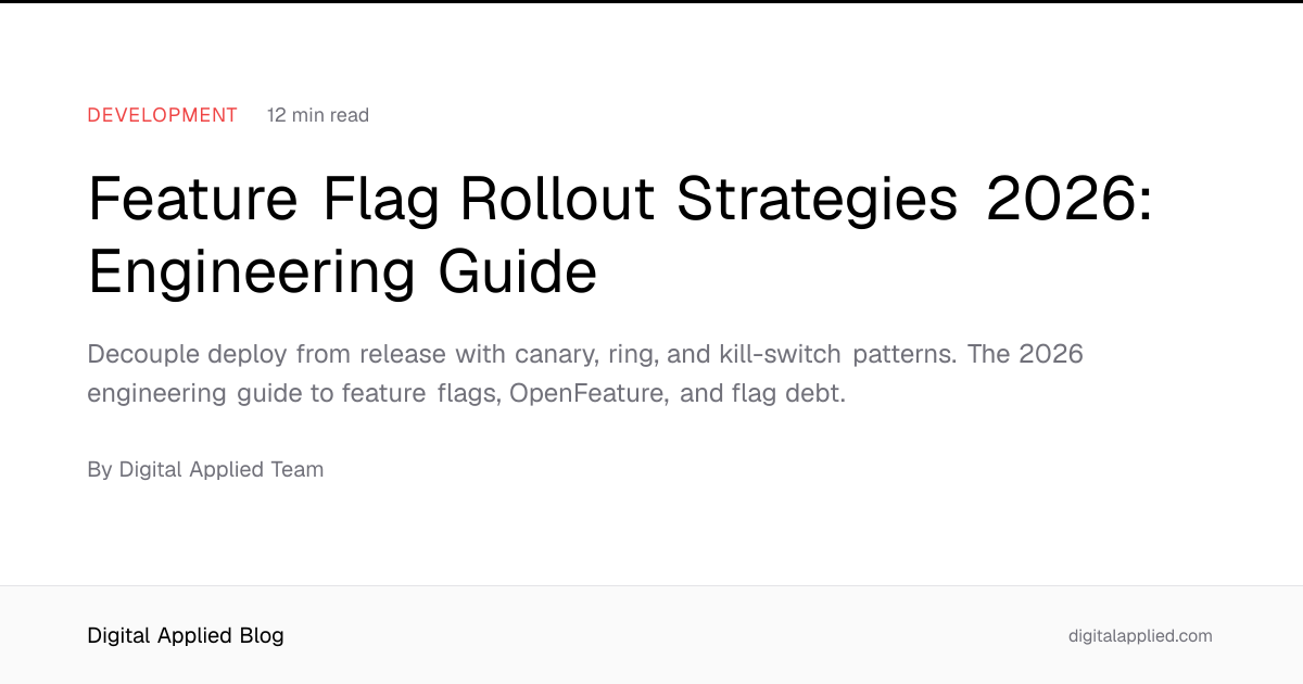 Feature Flag Rollout Strategies 2026: Engineering Guide