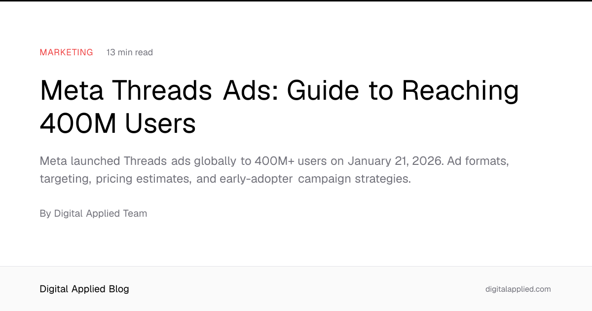 Meta Threads Ads: Guide to Reaching 400M Users