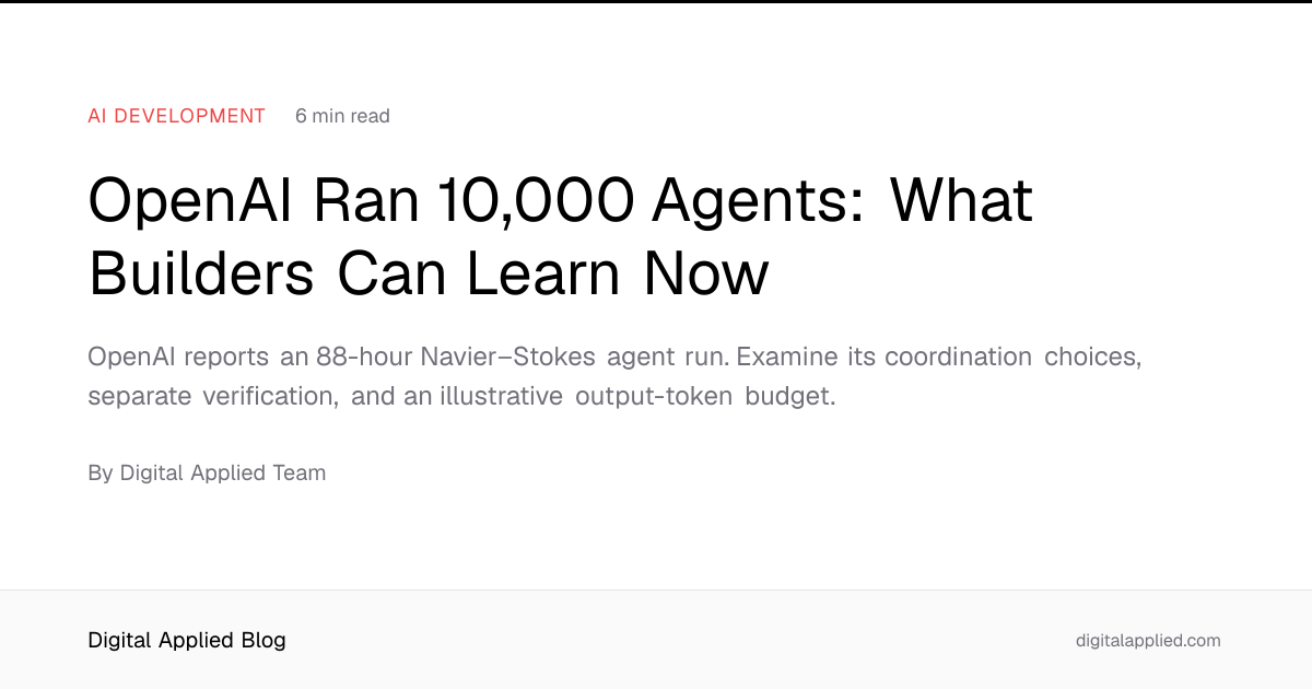 OpenAI Ran 10,000 Agents: What Builders Can Learn Now