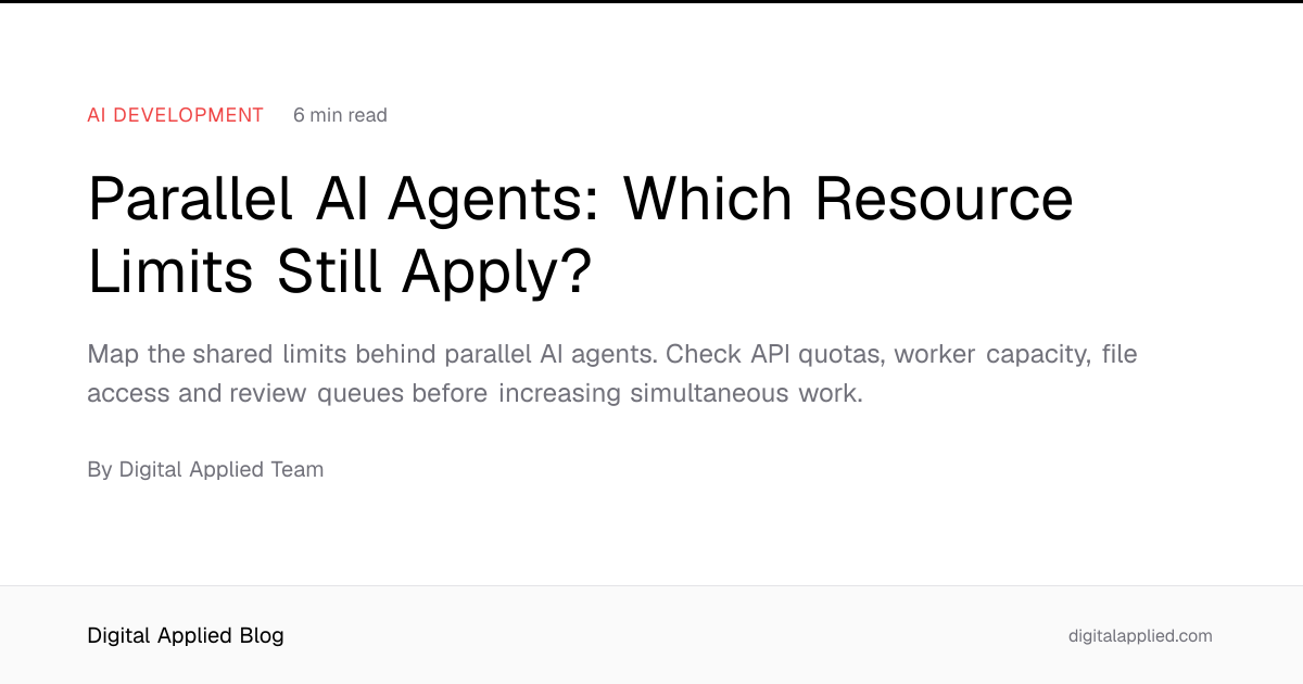 Parallel AI Agents: Which Resource Limits Still Apply?