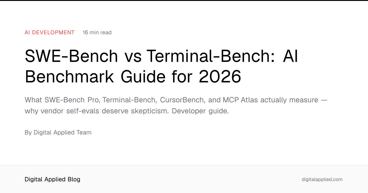 SWE-Bench vs Terminal-Bench: AI Benchmark Guide for 2026