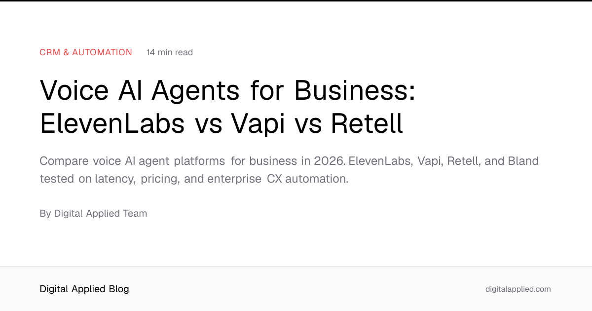 retell vs vapi Retell AI Vs Vapi 2026: Voice Agent Verdict main image 1
